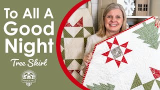 🎄Easy Bias Binding & Cutting Circles Into Quilts! How to Finish a Christmas Tree Skirt🎄