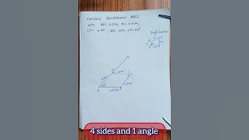 Construction of Quadrilateral #maths #class8 #geometry #quadrilateral