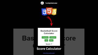 Day 14: How To Build a Modern Score Calculator UI Using HTML, CSS & JavaScript (For Beginner)
