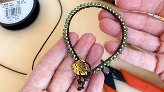 DIY Jewelry: How to Make a Leather Cord and Seed Bead Bracelet