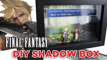 How to Make a Retro Videogame Shadow Box - Final Fantasy VII Cloud and Aerith