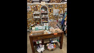 Live - new antique booth! Cannery row antique mall