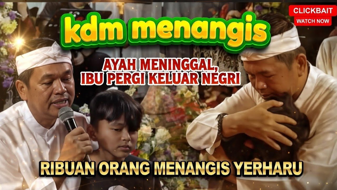 KDM BERLINANG AIR MATA BERTEMU ANAK YATIM YG IKHLAS#dedimulyadi #kangdedimulyadi #kdm 