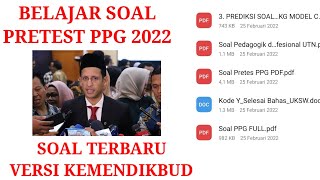 Kisi-kisi soal pretest PPG 2022