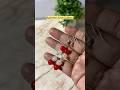 DIY red and white beads earrings #diy #shorts #shortsfeed #earrings #youtubeshorts #ytshorts #viral