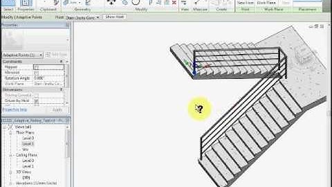 Revit adaptive railing