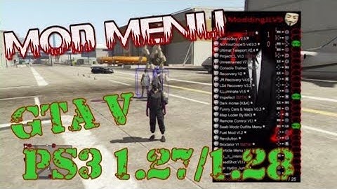How to download a mod loader in GTA5 online with 25+ menus inside 1.27/1.28 PS3