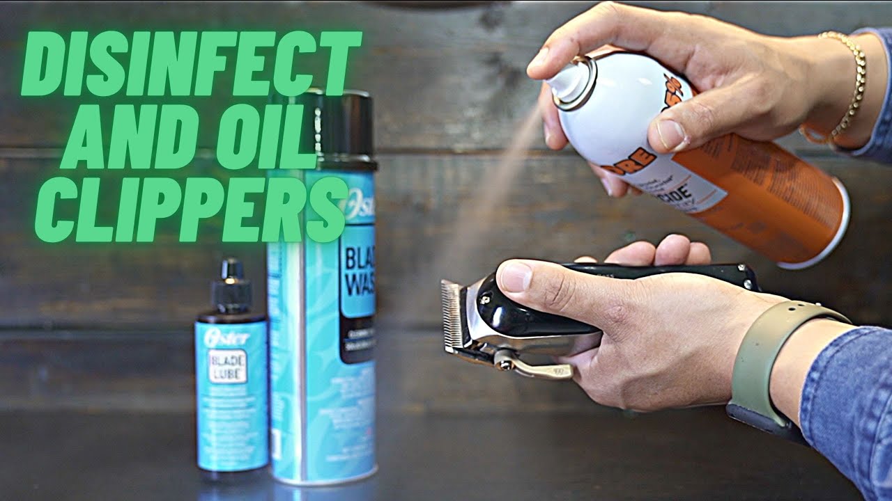 HOW TO DISINFECT DIRTY CLIPPERS AND TRIMMERS 