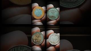 Cross 10 Rs Coinraindrop 20 Rs Coinbig 1 Ru Coin