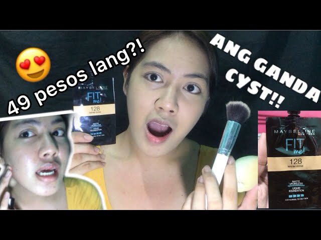 MAYBELLINE FIT ME MATTE + PORELESS FOUNDATION SACHET REVIEW | 49 PESO LANG MGA CYST!! | Ray Mateo class=