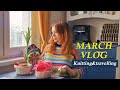 March knitting vlog. Trip to Karelia&amp;my strawberry sweater. Russian library&amp; knitting school.