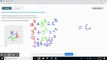 Pythagorean Theorem on a Graph