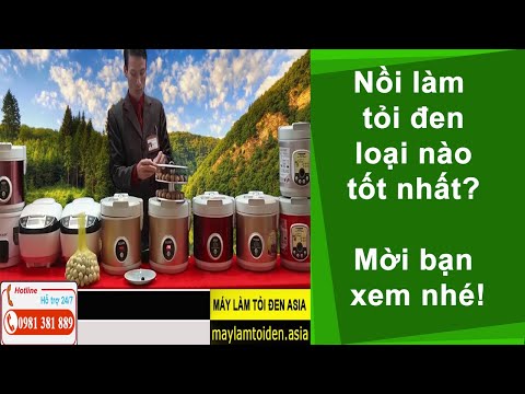 Nồi làm tỏi đen loại nào tốt nhất, máy làm tỏi đen giá bao nhiêu, công dụng rượu tỏi ngâm mật ong?