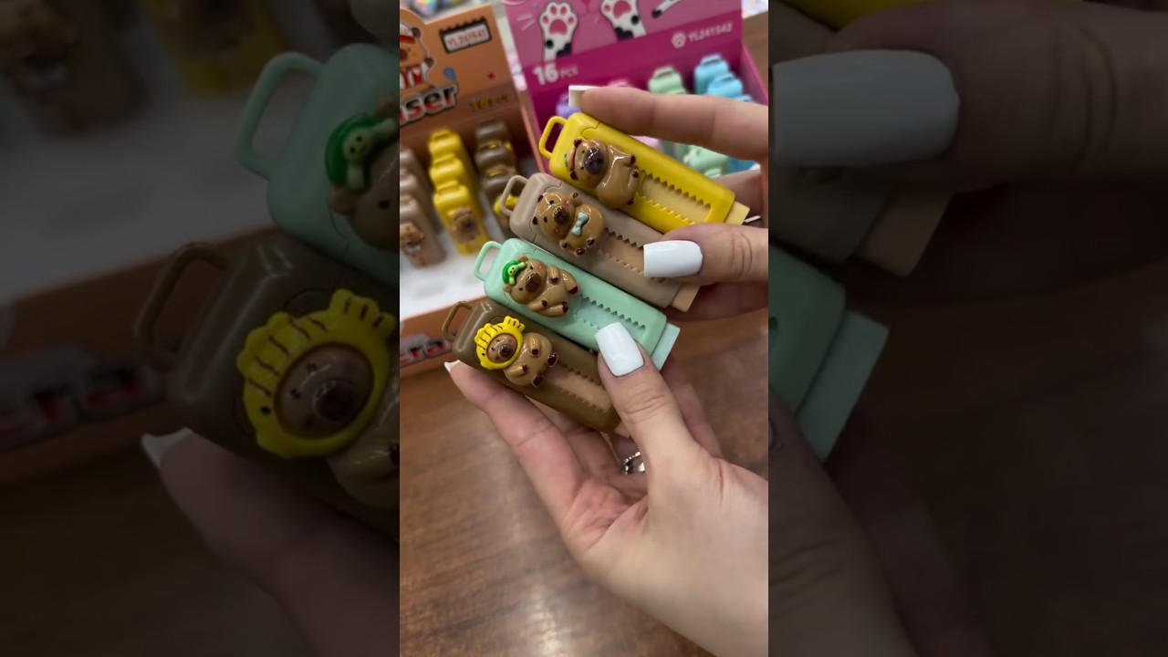 Unboxing Cute Eraser ✨💫🌷 #stationery #cute #tranding #eraser #unboxing #stationary #kapibara