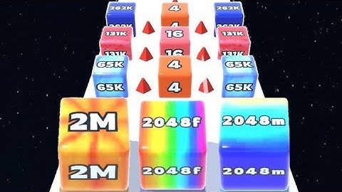 Jelly Run 2048 vs Hole Merge Run - ASMR Gameplay (Freepya, Max Level) New Update