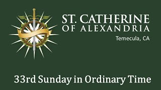 SCA Temecula Saturday 4 PM Vigil Mass 11-16-2024