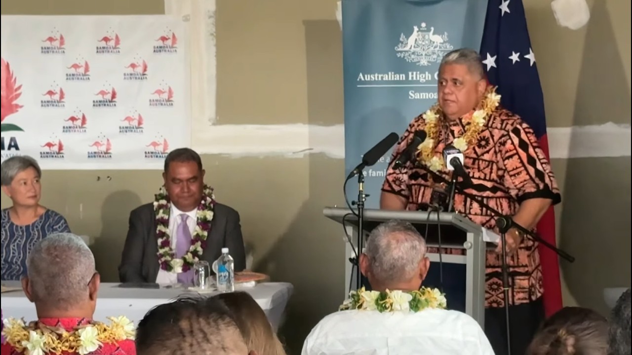 Saunoaga o Minisitā o le Vāifafo o le Malo Ausetalia Penny Wong & Palemia o Samoa Laaulialemalietoa