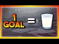 Rocket League but every time I get scored on I drink a glass of milk...