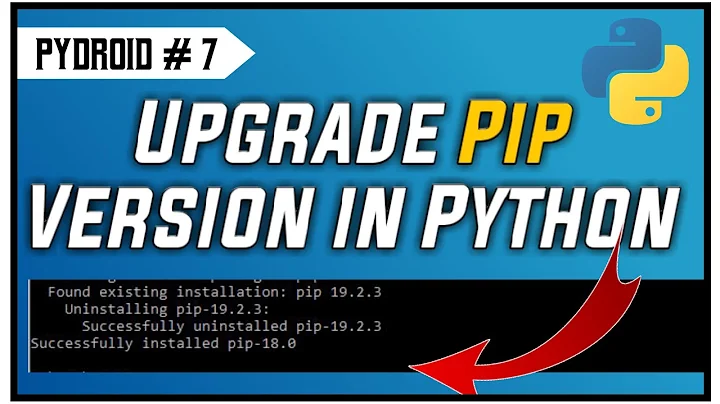 How to upgrade Pip version|See and Upgrade Pip version using terminal|Upgrade Pip version in Pydroid