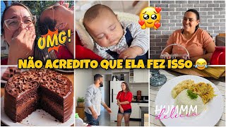 VISITEI MINHA AMIGA | CONHECENDO O BEBÊ | FIZ O MELHOR BOLO DE CHOCOLATE | JANTA SIMPLES E GOSTOSA 