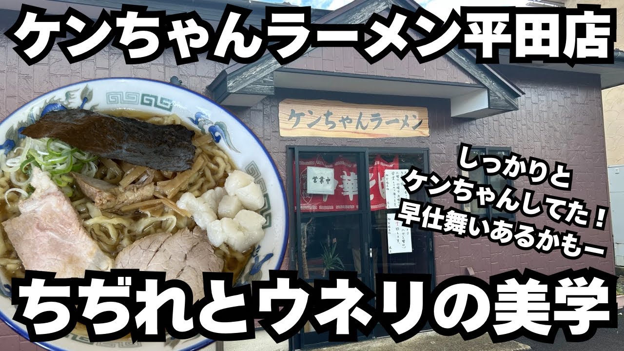 Kenchan Ramen Hirata Branch] The thin, chewy Gyarados noodles are