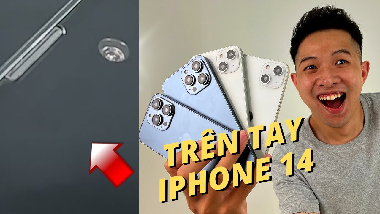 TRÊN TAY iPHONE 14 Ở VN: THIẾT KẾ MÀN HÌNH CHỮ i, iPHONE 14 MAX TO VCL