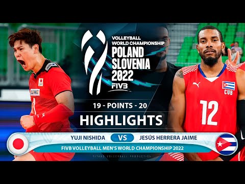 Yuji Nishida vs Jesús Herrera Jaime | Japan vs Cuba | Highlights | World Championship 2022 (HD)