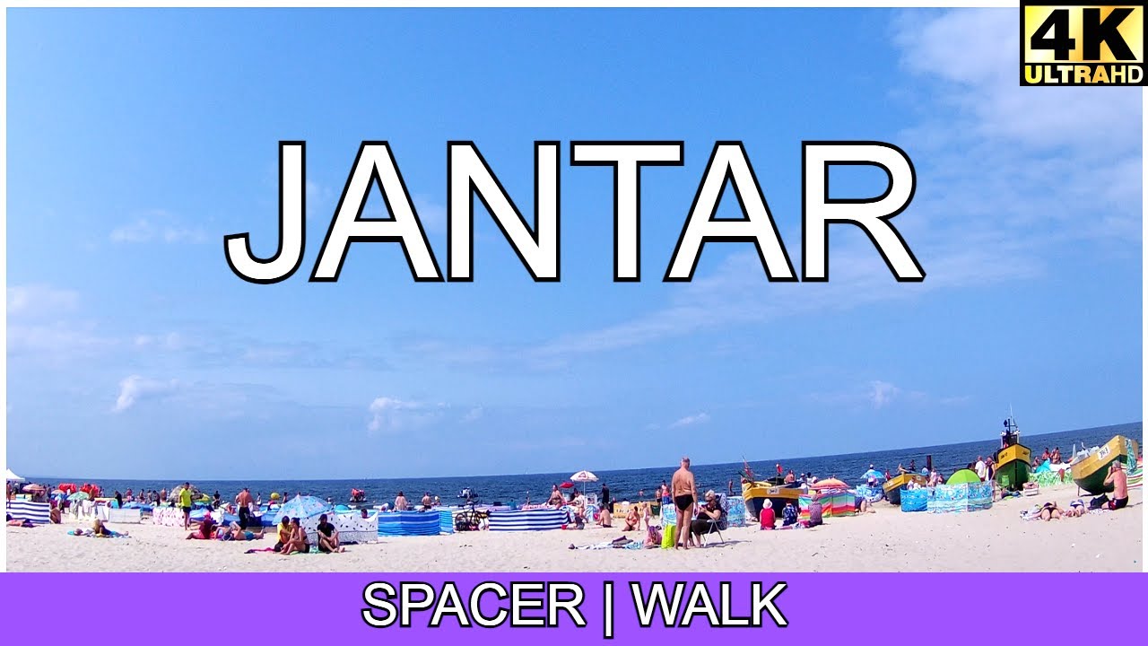 Jantar - Poland, walking in Jantar | 4K