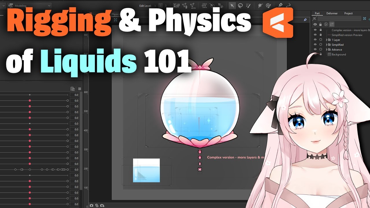 How to rig liquids in Live2D Tutorial - YouTube