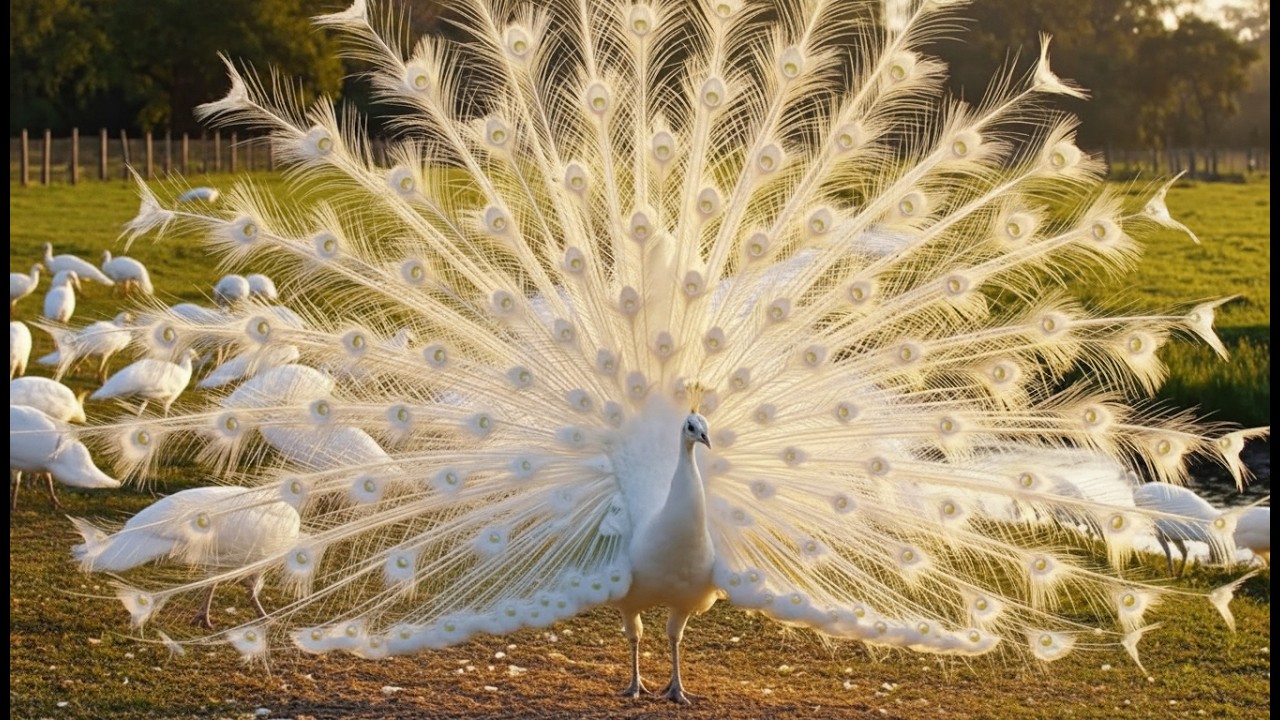 White Peacock Farming Secrets Breeding Techniques and Smart Monitoring Systems
