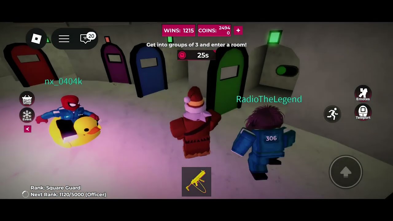 SQUARE GUARD DUTY IN SQUID GAME X!