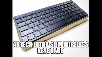 ARTECK Ultra Slim Wireless Keyboard - Great inexpensive keyboard! Unboxing & Review
