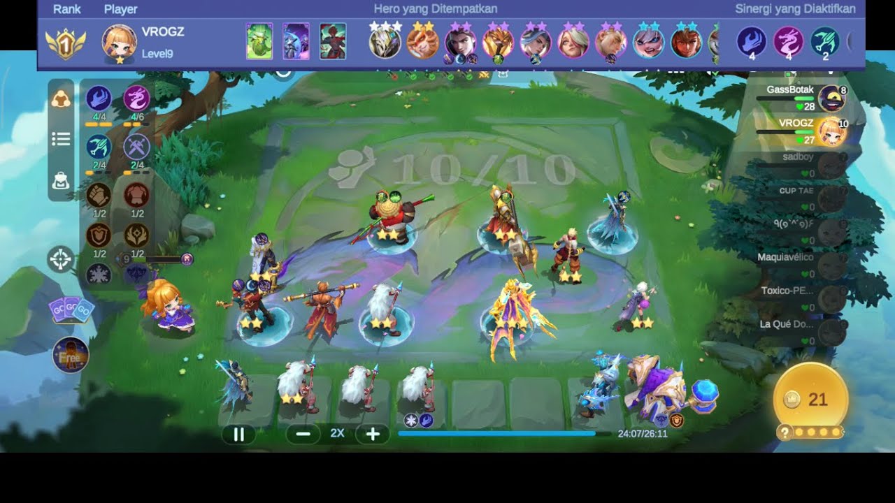 Magic Chess: Go Go| 4 Summoner, 4 Dragon Altar, 2 Marksman, 2 Swordman