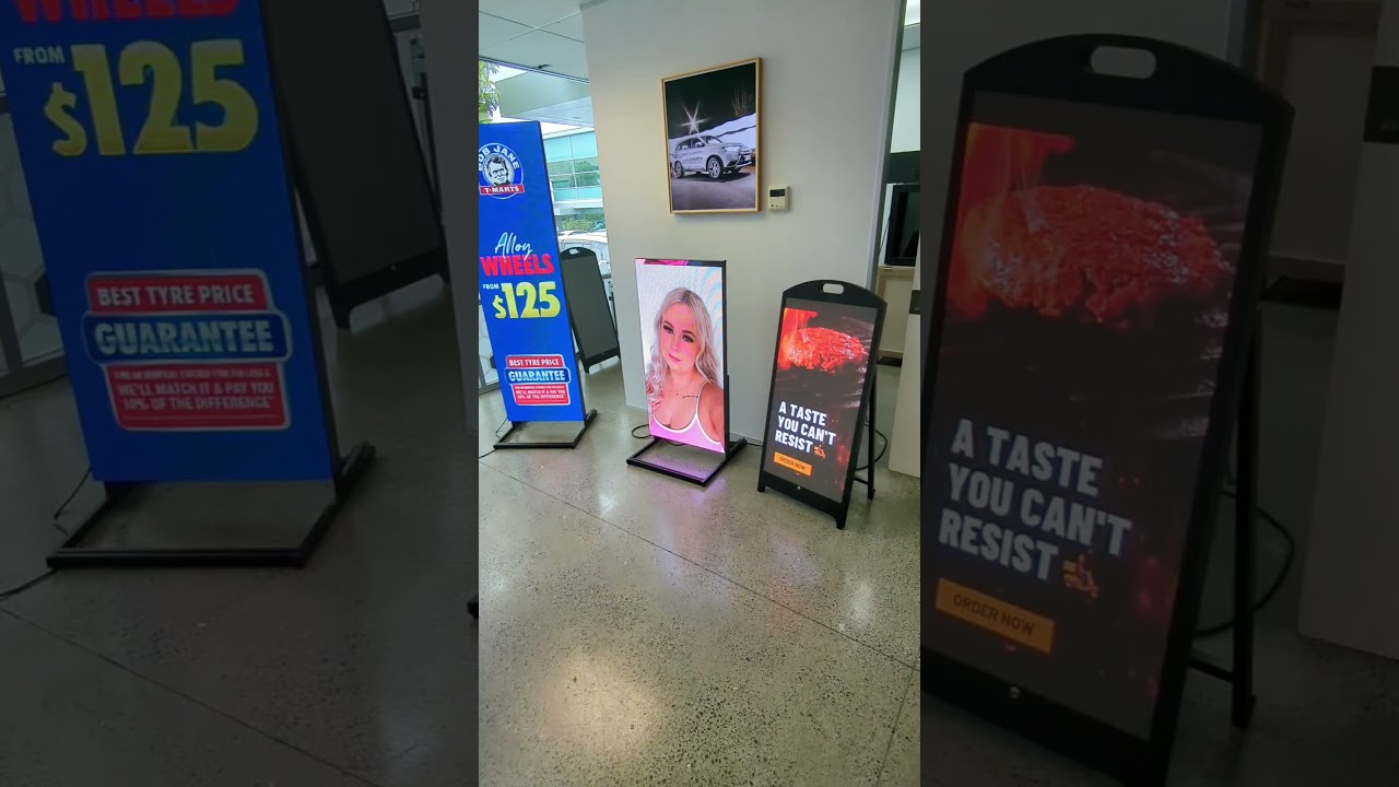 Video Demonstration - window and outdoor portable range - Video Display Hire Sales