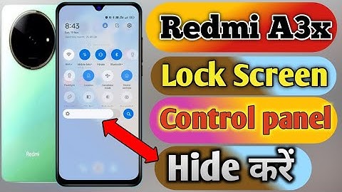 redmi a3x notification panel hide kaise kare, redmi a3x notification bar hide