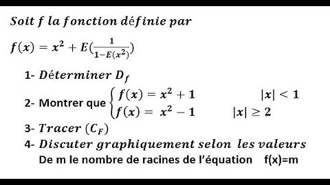 La fonction partie entière : exercice corrigé 4