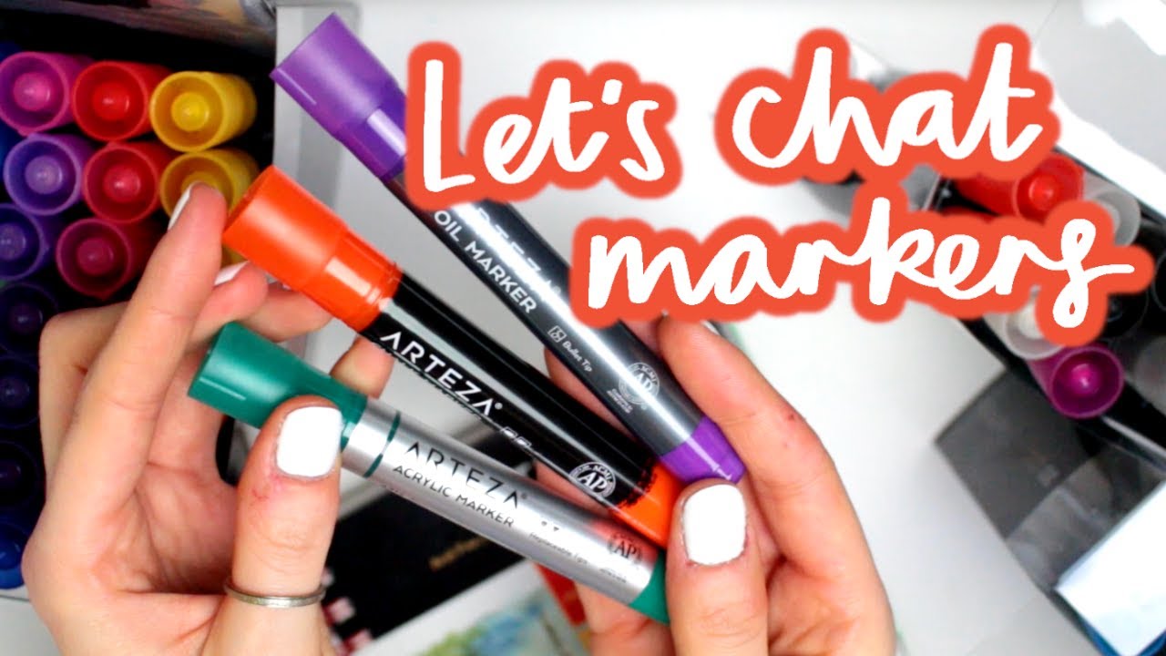 Let's Chat Markers! Oil, Chalk & Acrylic Ft. Arteza