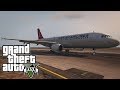 Первый рейс на AIRBUS 320 в GTA V. Работаем пилотом.