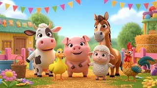 Sing, Laugh & Play With Funny Farm Animals Fun Action Rhyme Song For Toddlers, Preschoolers