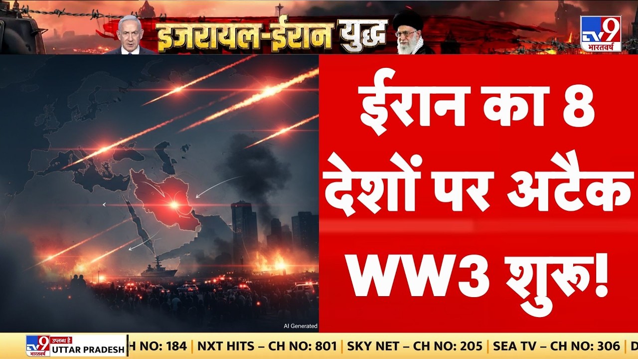 Israel Iran War LIVE: ईरान का 8 देशों पर अटैक, WW3 शुरू!-TV9 |Khamenei |Netanyahu | Breaking | Trump
