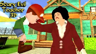 Playing New Scary Evil Teacher 3D 2021:  Scary Neighbor House Escape. Full Gameplay screenshot 4
