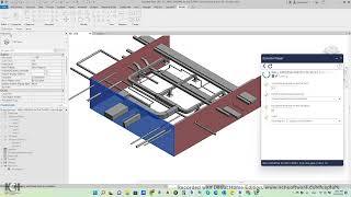 Automatic wall opening for duct and pipes in a link  using dynamo player