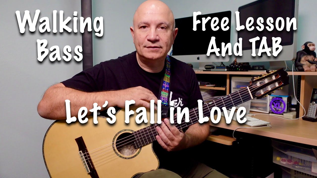 Let's Fall In Love Walking Bass Lesson Part 1 - Free Sheet Music