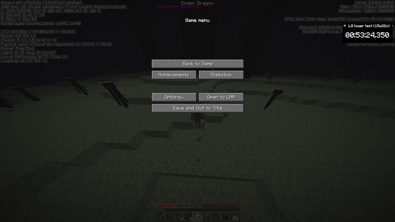 Beating EVERY SNAPSHOT ever... (All versions: 15w33a)