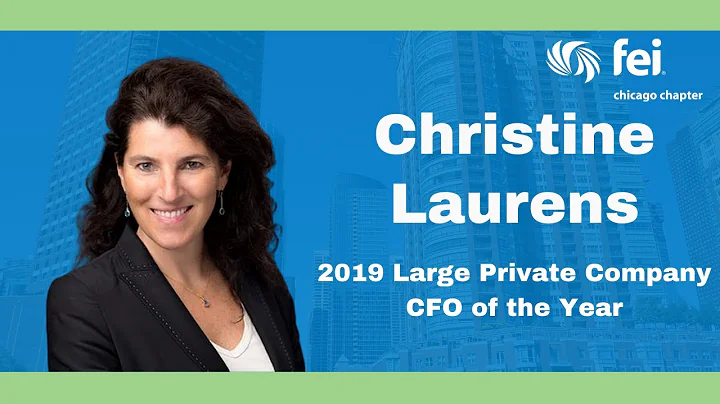 Christine Laurens Accepts the 2019 CFO of the Year...