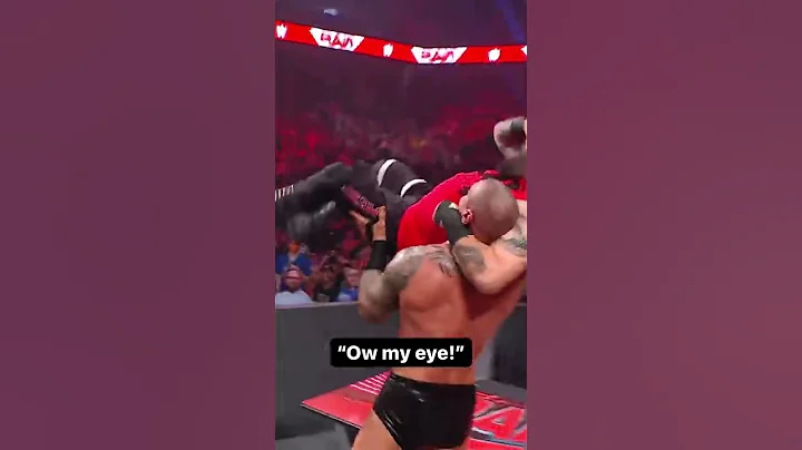 A finger poke of doom#wweraw please subscribe this channel