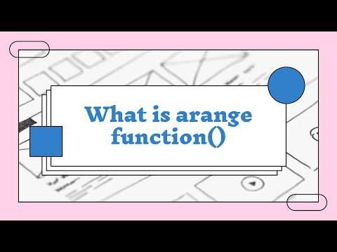 Pandas for Data Analysis : What is arange function | How to use arange function