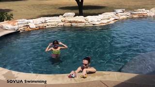 How To - Swim Underwater? Teach Your Child To Swim? Swimming Pool Games - Scavenger Hunt