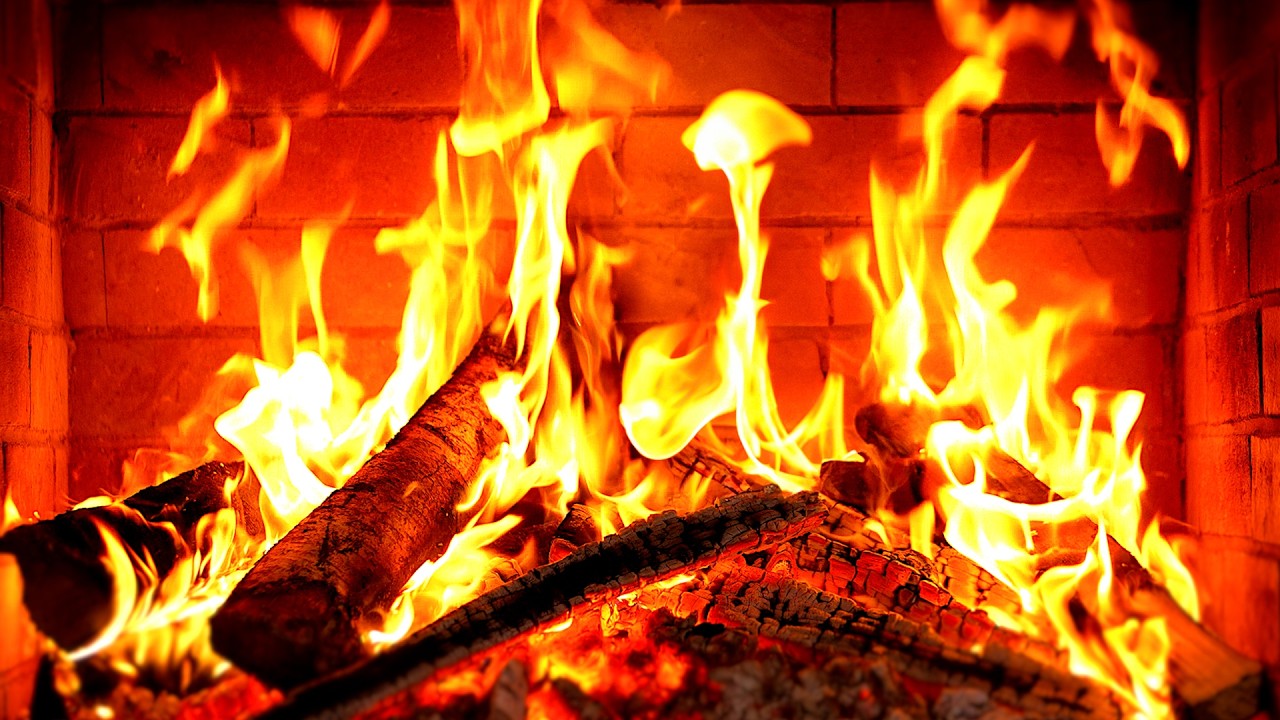 🔥 Fireplace 4K UHD! Fireplace with Crackling Fire Sounds. Fireplace Ambience