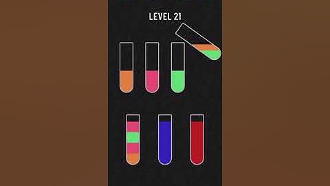Level 21 water sort puzzle